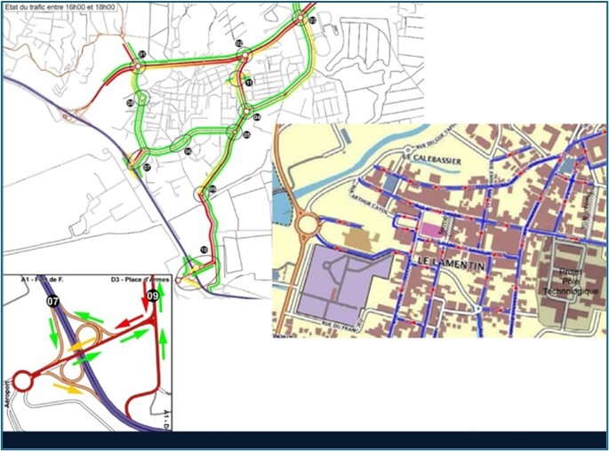 Plan de circulation du bourg (extrait étude commune du Lamentin)