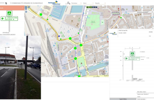 Signalétique cyclable (extrait étude secteur IV de Marne-la-Vallée)