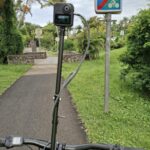 relevé terrain à vélo pour étude de jalonnement cyclable à La Réunion